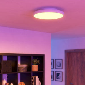 Eglo EU Turcona-Z Steel & Aluminum White LED Smart Control Ceiling Light