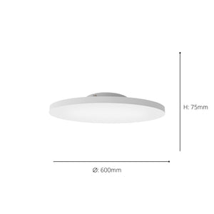 Eglo EU Turcona-Z Steel & Aluminum White LED Ceiling Light