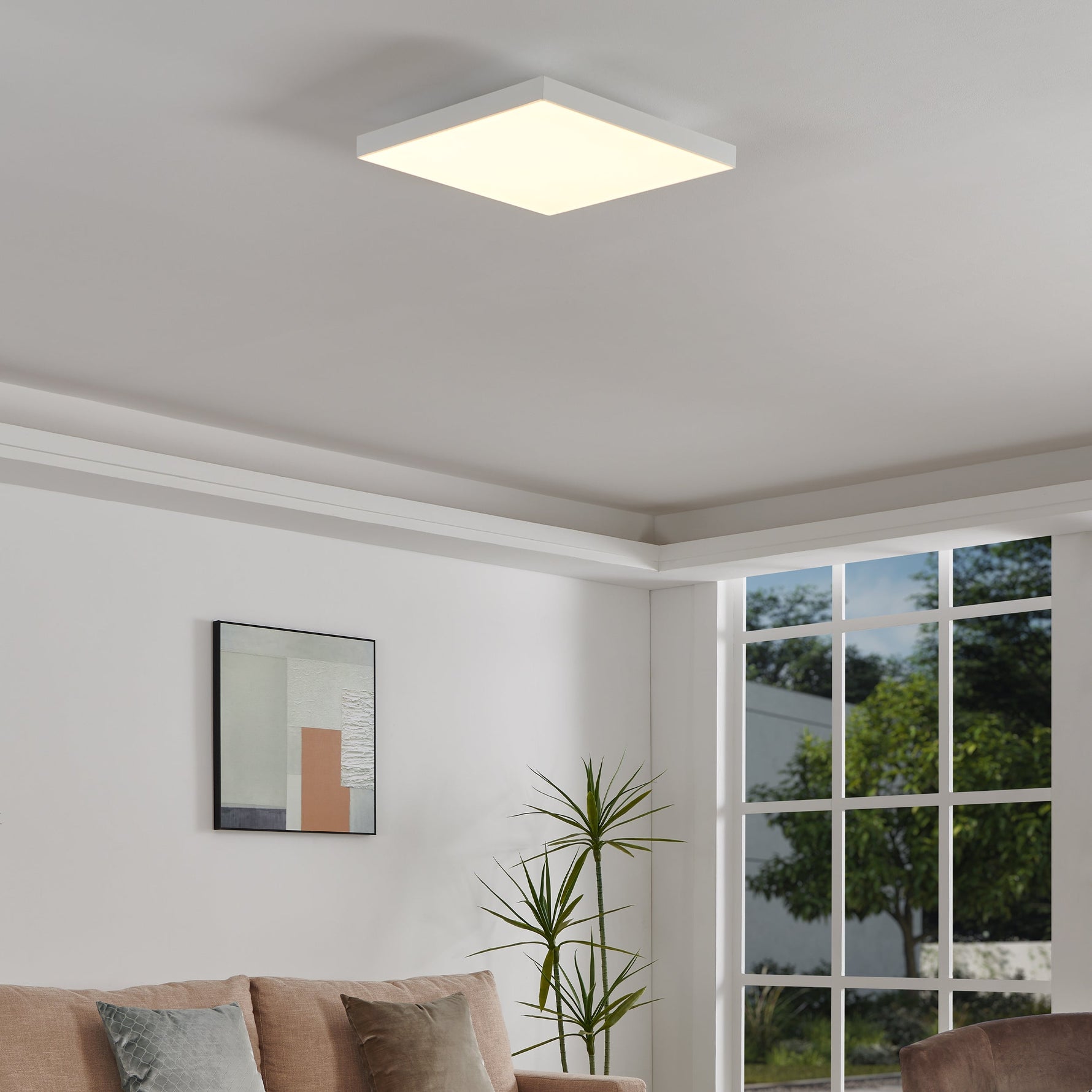 Eglo EU Basalgo-Z Stainless Steel Black Outdoor LED Smart Control Pedestal Light