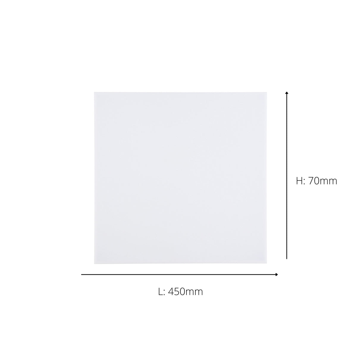 Eglo EU Turcona-Z Steel & Aluminium White LED Ceiling Light, Square 45cm