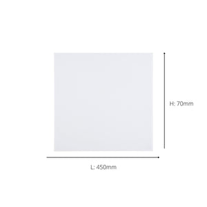 Eglo EU Turcona-Z Steel & Aluminium White LED Ceiling Light, Square 45cm