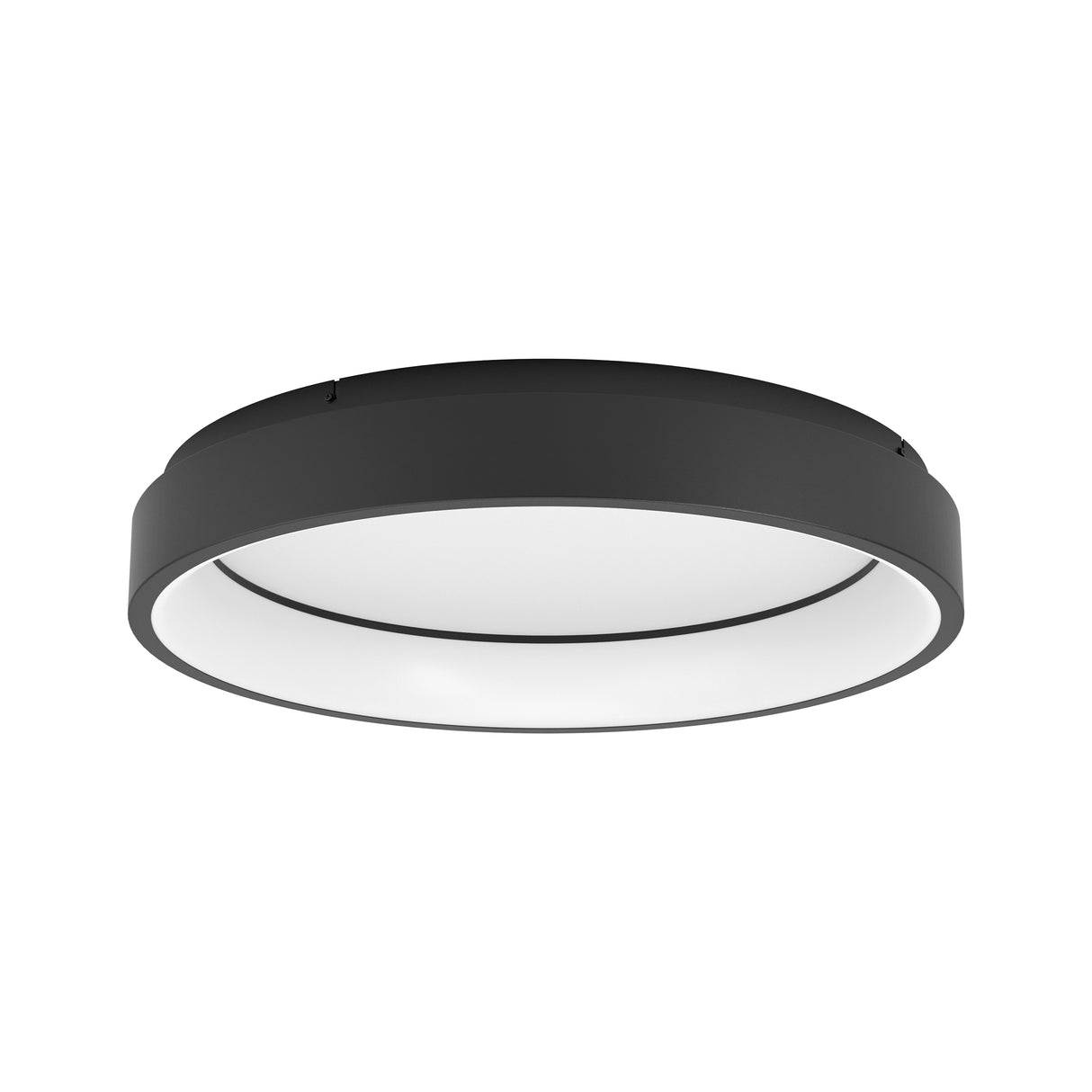 Eglo EU MARGHERA?Z Smart LED Ceiling Light – 600mm Black, RGB + Tuneable White, App & Remote Control