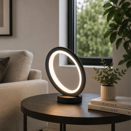 Eglo EU Marghera-Z Black Steel Modern Smart LED Table Lamp
