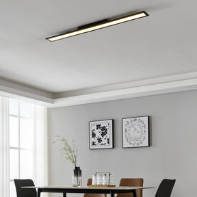 Eglo EU Salobrena-Z Ultra-Slim Modern Black LED Smart Control Ceiling Light 