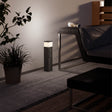 Eglo EU Park 5 Outdoor Plug Socket Light Post Black Steel Weather?Resistant Power Column, IP44 (500mm), E27
