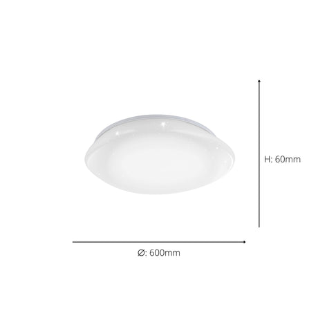 Eglo EU Sileras-Z LED Smart Control Plastic Ceiling Light