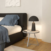 Eglo EU ARANZOLA Table Lamp – Black & White Steel Design, E27, Inline Switch, Indoor Lighting