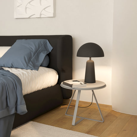 Eglo EU ARANZOLA Table Lamp – Black & White Steel Design, E27, Inline Switch, Indoor Lighting