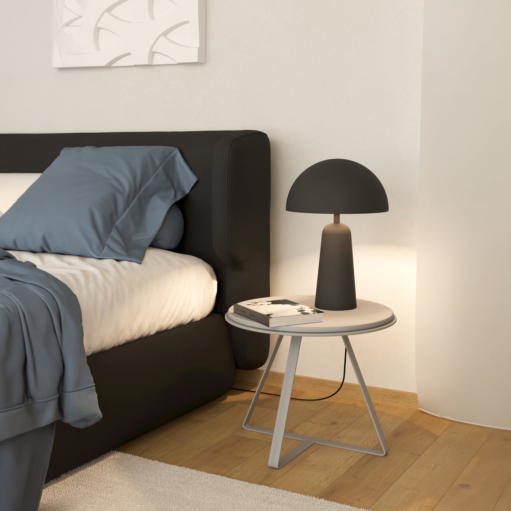 Eglo EU Aguilares Smoked Black Glass 3 Light Pendant