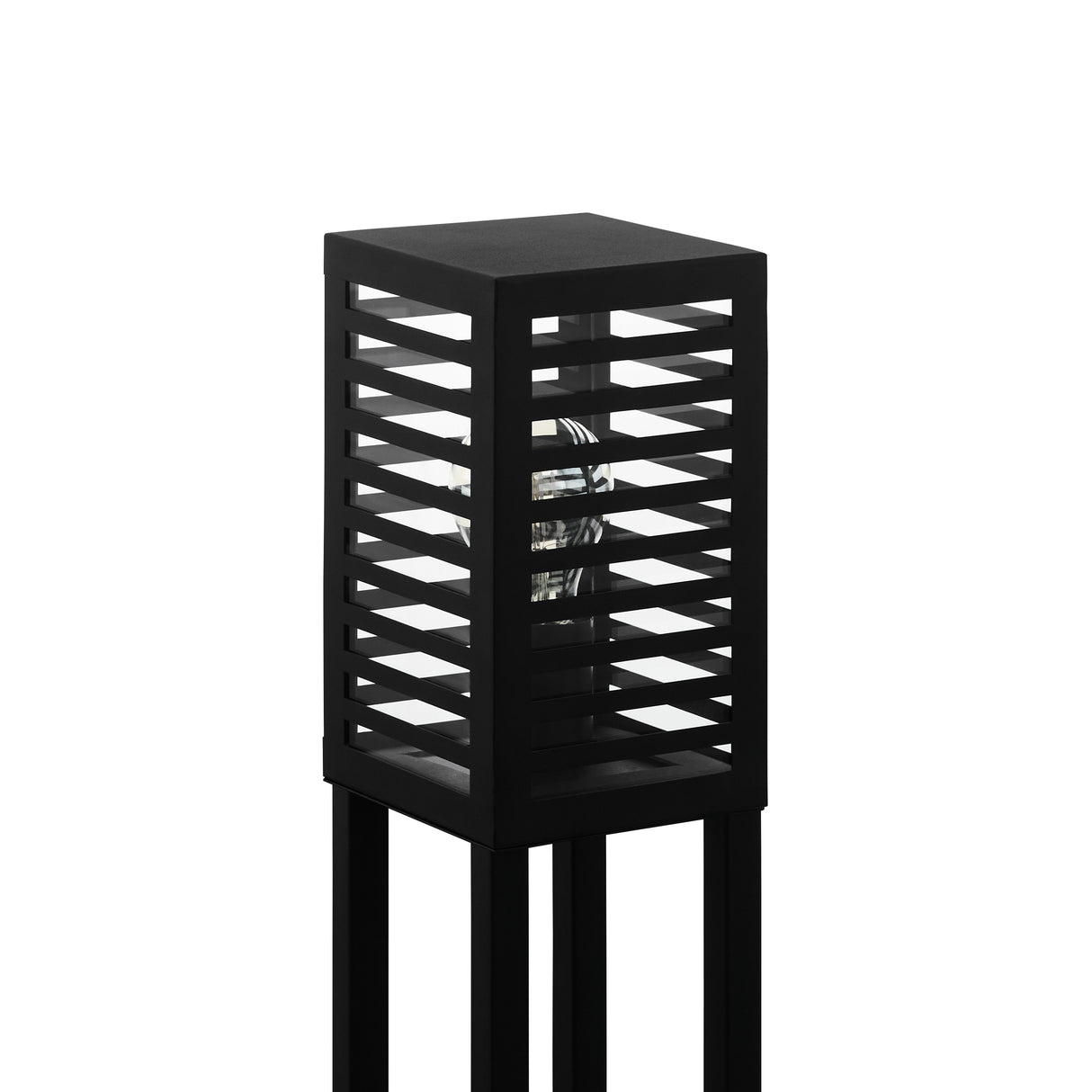 Eglo EU Alamonte 3 Aluminium & Steel Black Outdoor Floor Light