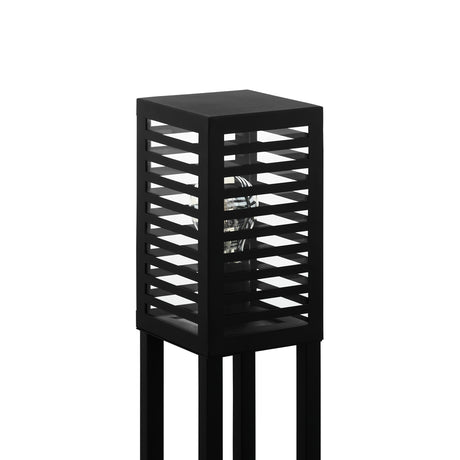 Eglo EU Alamonte 3 Aluminium & Steel Black Outdoor Floor Light