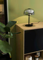 Eglo EU SOLO?2 Table Lamp – Black Steel with Smoked Glass Shade, E27, Inline Switch, Indoor Lighting