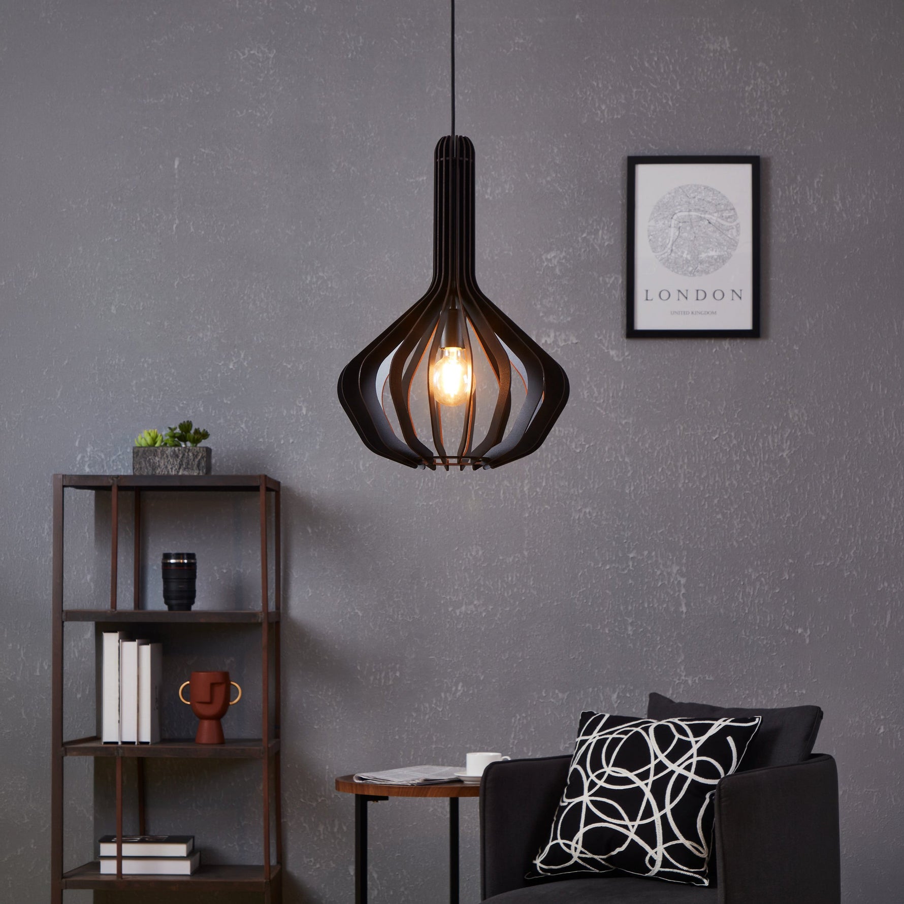 Eglo EU FRANIA LED Wall & Ceiling Light – White Finish, Integrated LED, Warm White 3000K, 550mm Indoor Light