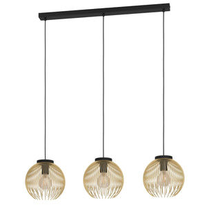Eglo EU Venezuela Gold Steel Wire 3-Light Pendant