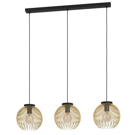 Eglo EU Venezuela Gold Steel Wire 3-Light Pendant