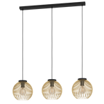 Eglo Lighting HL/3 E27 black/gold 'VENEZUELA' Pendant Lamps from the VENEZUELA range. Part Number - 900167
