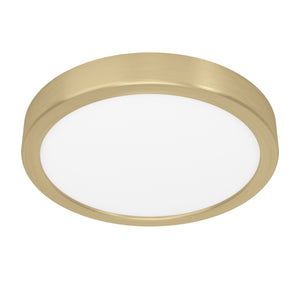 Eglo EU FUEVA?5 LED Surface?Mounted Light – Brushed Brass Steel, Warm White, Round Ceiling Light, Indoor Lighting