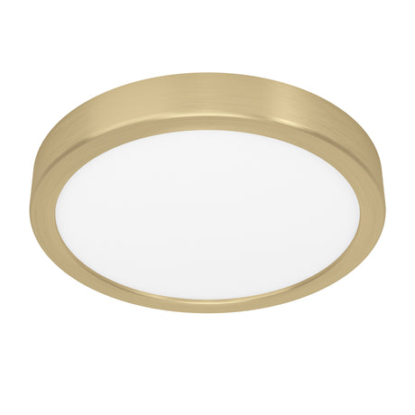 Eglo EU FUEVA?5 LED Surface?Mounted Light – Brushed Brass Steel, Warm White, Round Ceiling Light, Indoor Lighting