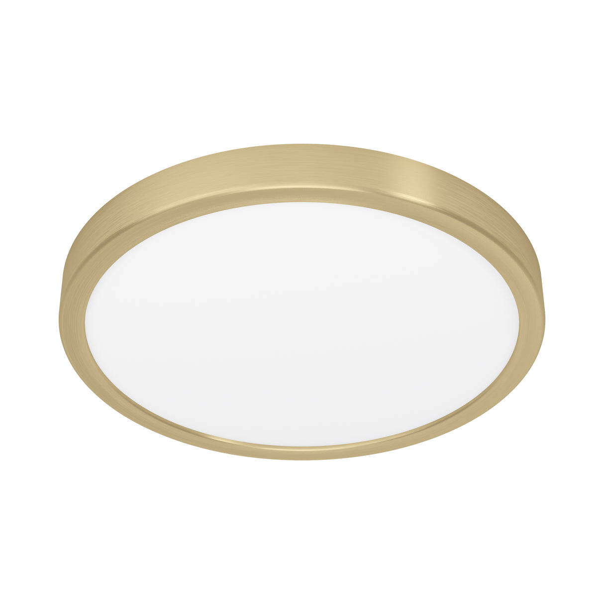 Eglo EU FUEVA?5 Surface?Mounted LED Ceiling Light – Brushed Brass Steel, Round, Warm White, Indoor Lighting