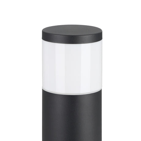 Eglo EU Basalgo-Z Stainless Steel Black Outdoor LED Smart Control Pedestal Light