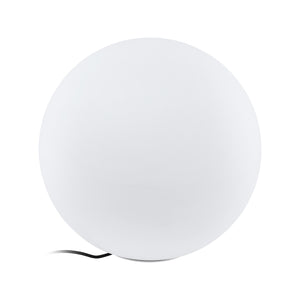 Eglo EU Monterolo-Z Smart Control White Plastic Outdoor Round Floor Lamp, 50cm