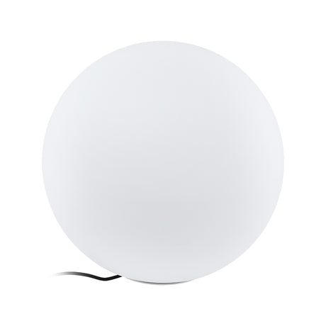 Eglo EU Monterolo-Z Smart Control White Plastic Outdoor Round Floor Lamp, 50cm