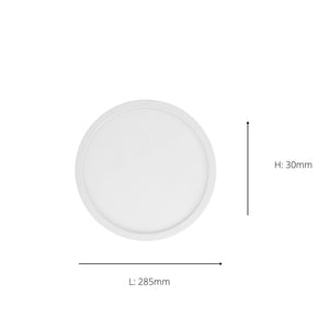Eglo EU Argolis 2 Outdoor Metal LED Ceiling Light White Minimalist Design (H) 30mm