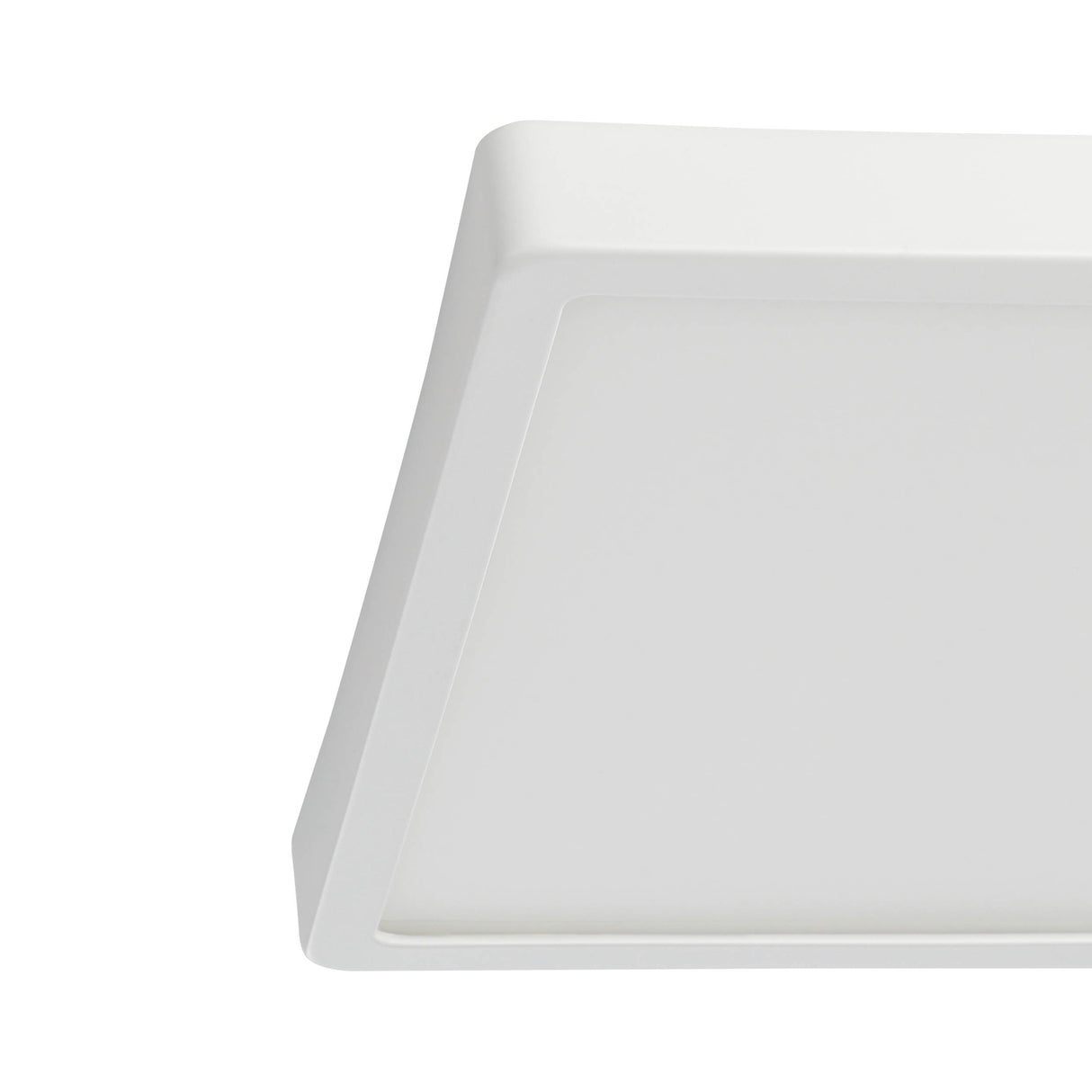 Eglo EU Argolis 2 Outdoor Metal LED Ceiling Light White Square Minimalist Design (H) 30mm