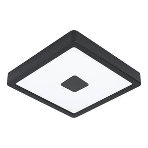 Eglo EU Iphias 2 LED Outdoor Surface-Mounted Light Black Steel Square