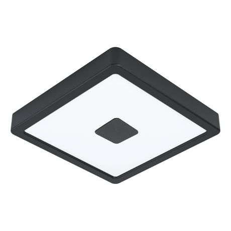 Eglo EU Iphias 2 LED Outdoor Surface-Mounted Light Black Steel Square