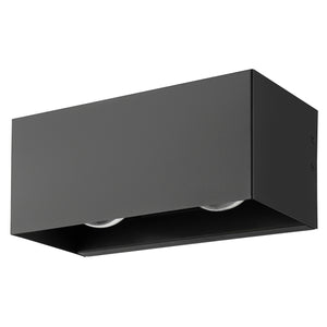 Eglo EU LESMO Outdoor LED Wall Light – Black, Multi?Beam Design, Warm White, IP44 Exterior Lighting