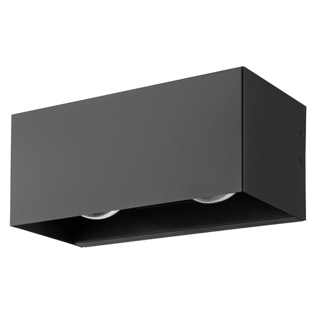 Eglo EU LESMO Outdoor LED Wall Light – Black, Multi?Beam Design, Warm White, IP44 Exterior Lighting