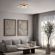 Eglo EU Paranday-Z Black Steel Smart Control, Colour Changing Ceiling Light, (L) 47cm