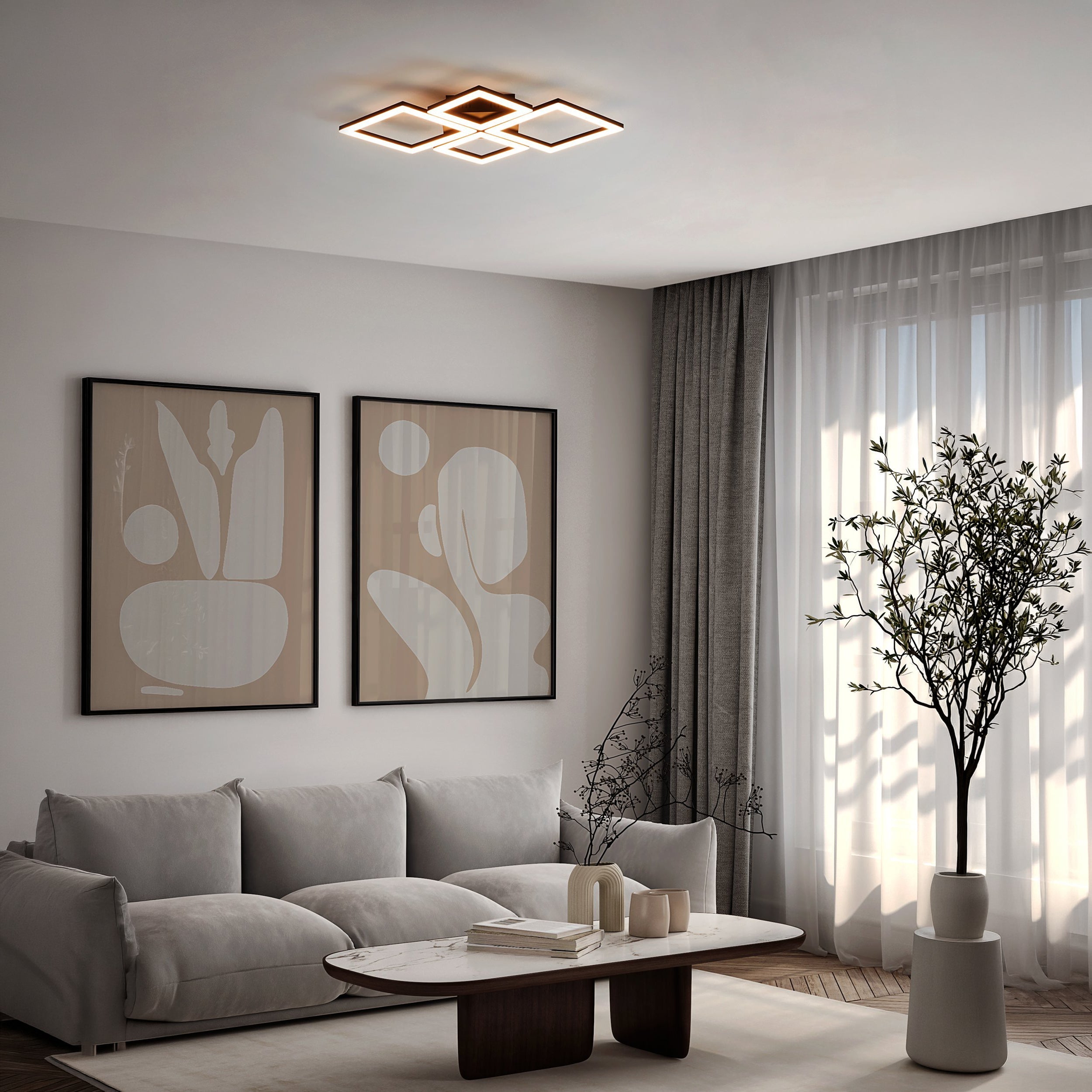 Eglo EU Anchorena-Z Steel/Wood Smart Control, Colour Chaning LED Table Lamp