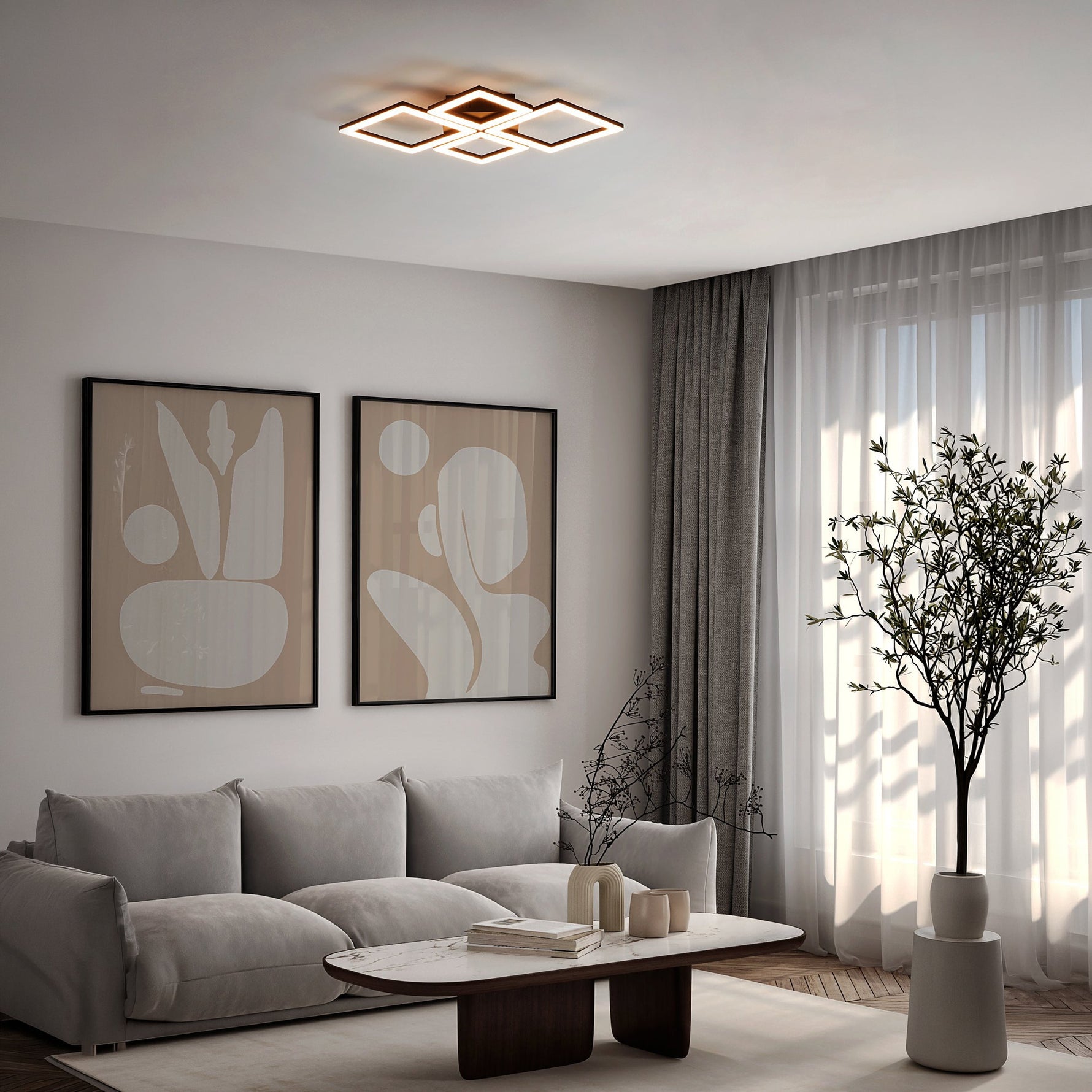 Eglo EU Anchorena-Z Steel/Wood Smart Control, Colour Chaning LED Table Lamp