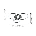 Eglo EU PARRAPOS?Z Smart LED Ceiling Light – Black Design, Tuneable White, App & Remote Control, connect.z product image - Endon Lighting from First Light Direct with great prices and fast UK delivery