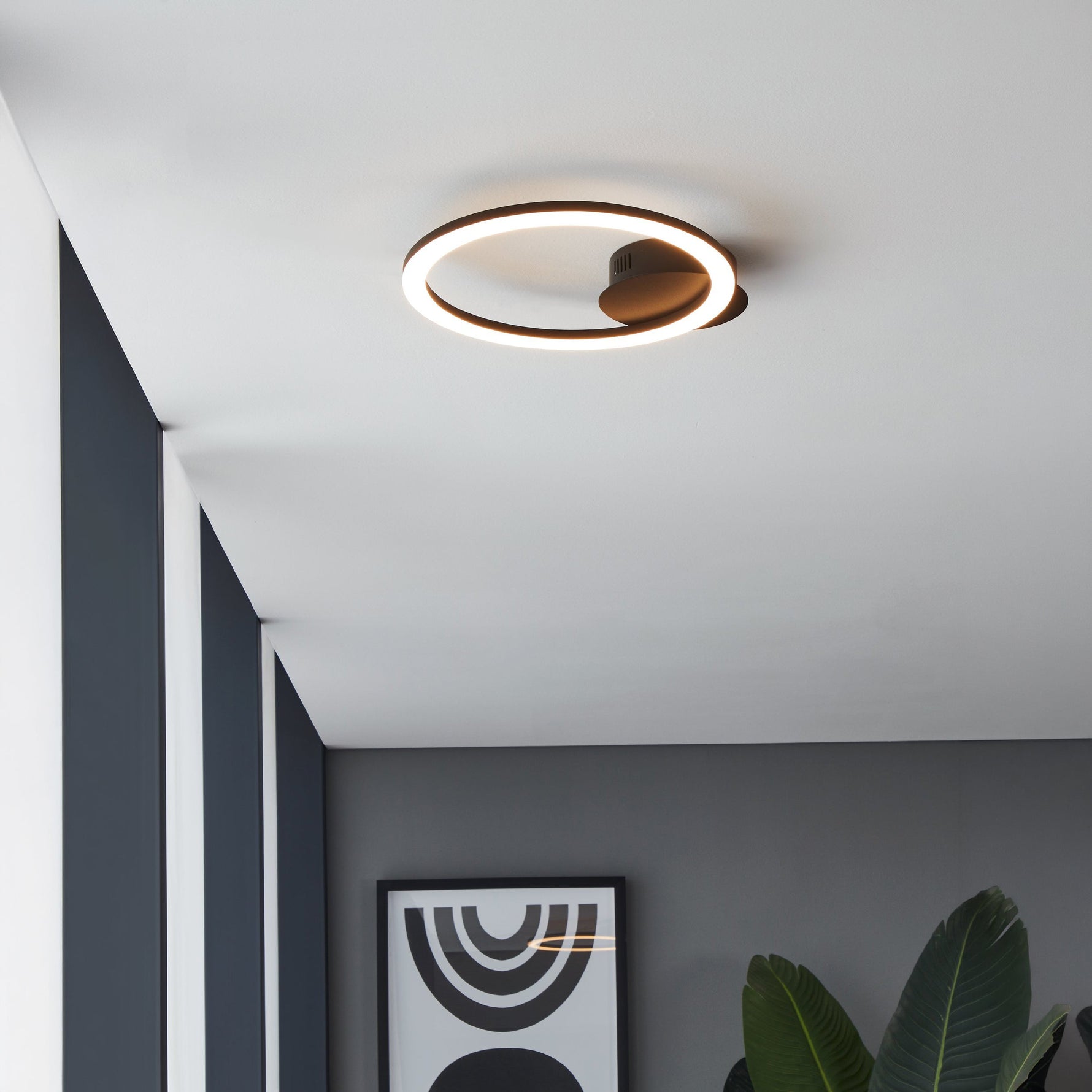 Eglo EU Sorego Black Steel Modern Minimalist LED 2-Light Spotlight product image - Endon Lighting from First Light Direct with great prices and fast UK delivery