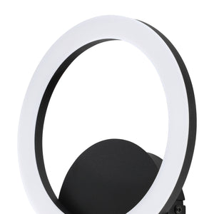 Eglo EU PARRAPOS?Z LED Wall Light – Black Steel, Tuneable White, Smart App & Remote Control, Indoor Lighting