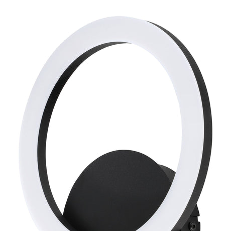 Eglo EU PARRAPOS?Z LED Wall Light – Black Steel, Tuneable White, Smart App & Remote Control, Indoor Lighting