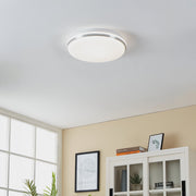 Eglo EU PINETTO LED Wall or Ceiling Light – White & Chrome Finish, Neutral White, 1900?lm, IP44