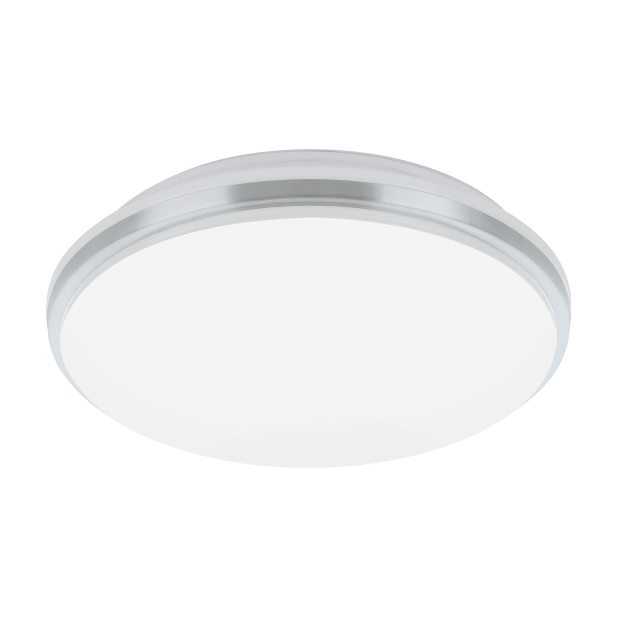 Eglo EU PINETTO LED Wall or Ceiling Light – White & Chrome Finish, Neutral White, 1900?lm, IP44