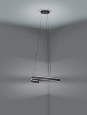 Eglo EU Andabaia-Z Smart Control Aluminium & Steel LED Tuneable White Modern Pendant, Black