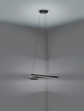 Eglo EU Andabaia-Z Smart Control Aluminium & Steel LED Tuneable White Modern Pendant, Black
