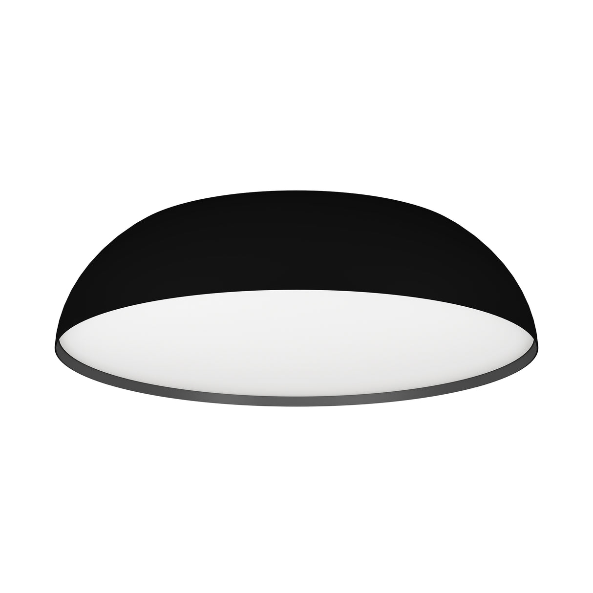 Eglo EU TOLLOS?Z Smart LED Ceiling Light – Black & White Finish, RGB + Tuneable White, App & Remote Control, 550mm Indoor Light