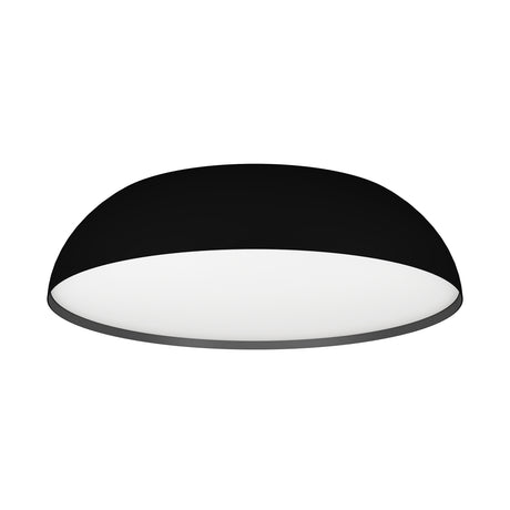 Eglo EU TOLLOS?Z Smart LED Ceiling Light – Black & White Finish, RGB + Tuneable White, App & Remote Control, 550mm Indoor Light