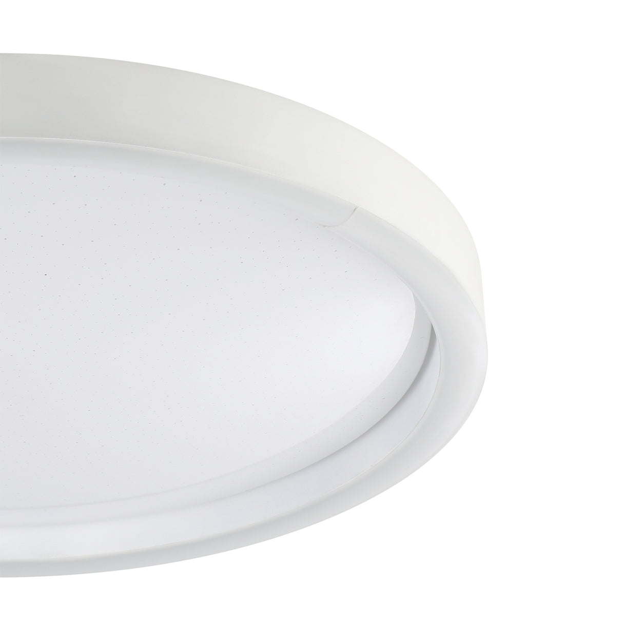 Eglo EU Montemorelos-Z White Aluminium Modern Smart Control, Colour Changing Ceiling Light, (D) 42cm