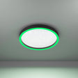 Eglo EU Montemorelos-Z Black Aluminium Modern Smart Control, Colour Changing Ceiling Light, (D) 42cm