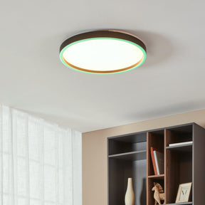 Eglo EU Montemorelos-Z Black Aluminium Modern Smart Control, Colour Changing Ceiling Light, (D) 57cm