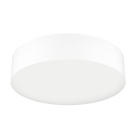 Eglo EU ROMAO?Z Smart LED Ceiling Light – 570mm White Fabric Shade, RGB + Tuneable White, App & Remote Control