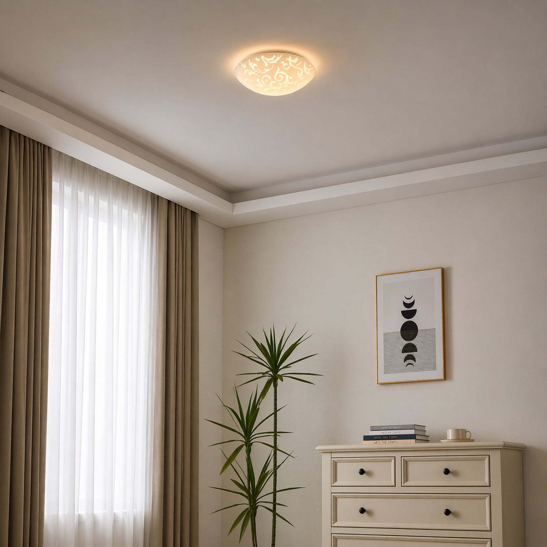 Eglo EU Salobrena 1 White Aluminium LED Ceiling Light, 120cm product image - Endon Lighting from First Light Direct with great prices and fast UK delivery